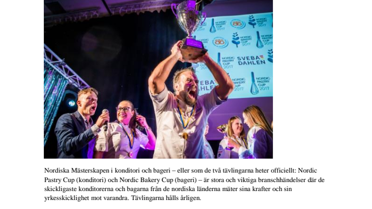 De vann Nordiska Mästerskapen i konditori och bageri
