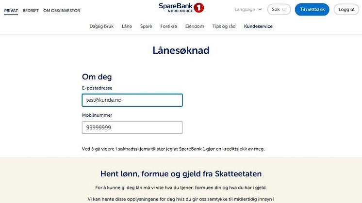 Raskere lånesøknad for alle SpareBank 1-kunder