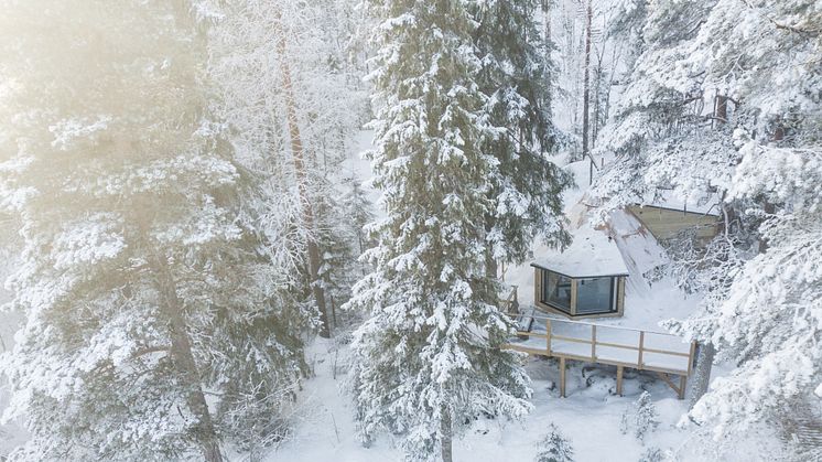 Arktisk glamping, Aurora Safaris - en av de nominerade till årets Stora turismpris. Foto: Fredrik Broman