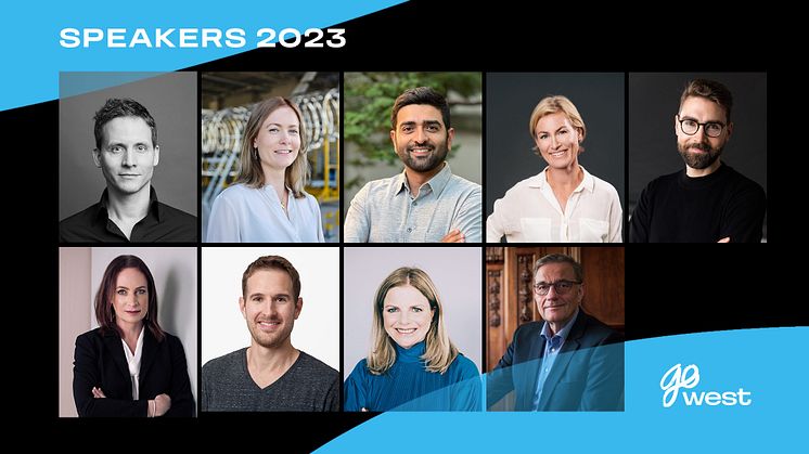 Selection of speakers 2023. Nils Mösko, Klara Forslund, Siddhart Khullar, Anna Ljungdahl, Claes Mikko Nilsen, Caroline Farberger, Sam Shevick, Helga Valfells, Peter Sandberg.