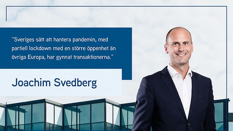 Joachim Svedberg, Acting Head of Capital Markets på Colliers.