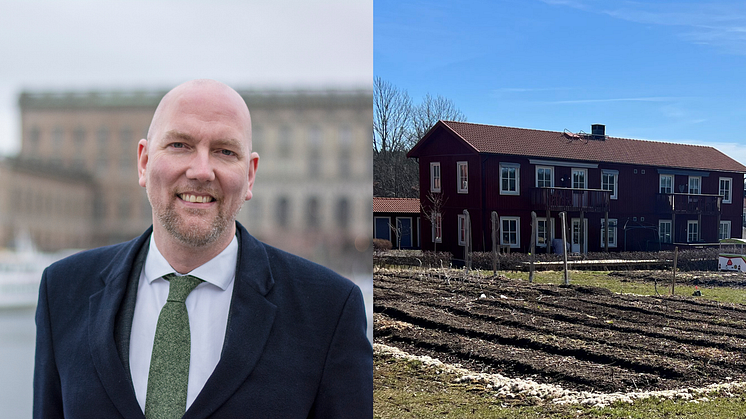 Gustav Hemming (C), tillväxtregionråd i Region Stockholm / Stadsbruk Roslagen har sin verksamhet på Färsna gård i Norrtälje.