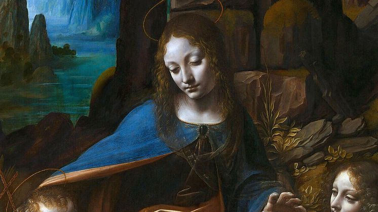 Leonardo da Vinci, Madonnan i grottan. Wikimedia Commons.