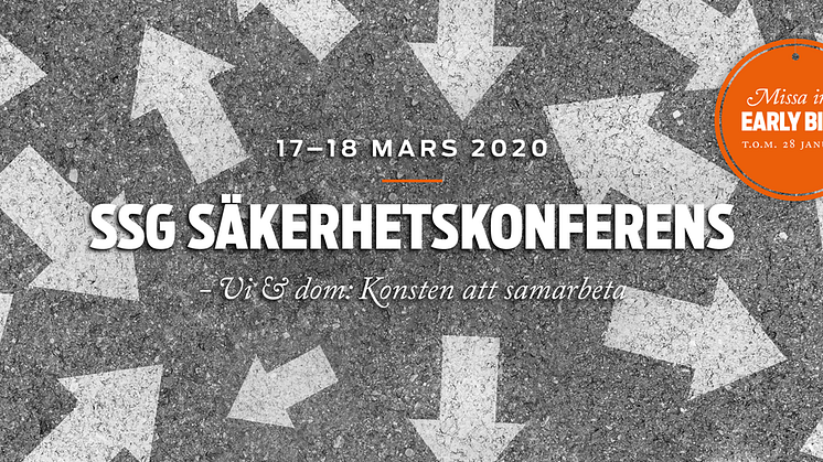 SSG hälsar välkommen till SSG Säkerhetskonferens 2020