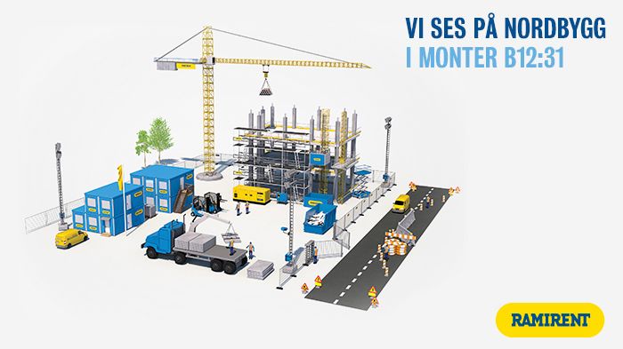 Ramirent på Nordbygg: Mer än maskiner krävs för en säker och effektiv byggarbetsplats