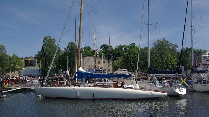 Vinnarbåten i Allt för sjöns veteranbåtstävling: kustkryssaren Sofia