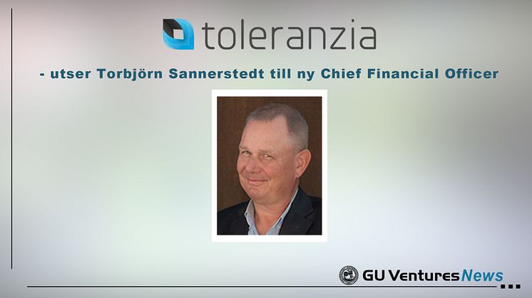 Toleranzia utser Torbjörn Sannerstedt till ny Chief Financial Officer