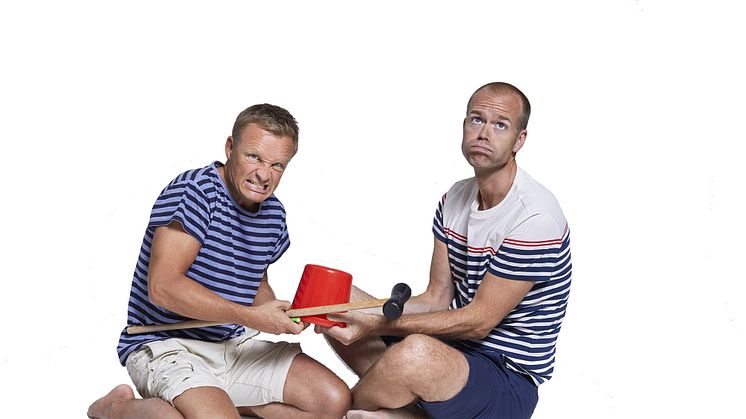 Jan Bylund & Mattias Lundberg i humorshowen Mamma Ljuger.