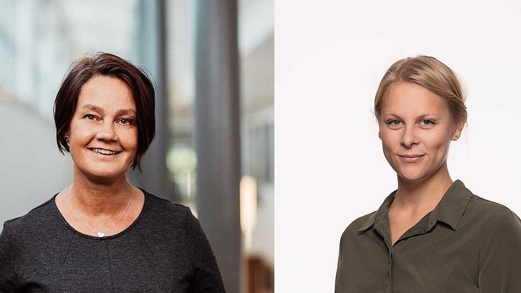 Anne Kihlgren (t v) grundare och VD för Dynamic Code och Livia Holm (t h) Policy- och Utvecklingschef på KRY.