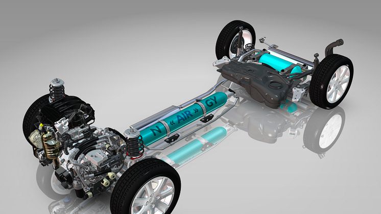 Första bilderna på lufthybriden Peugeot 2008 HYbrid Air och 208 HYbrid FE 