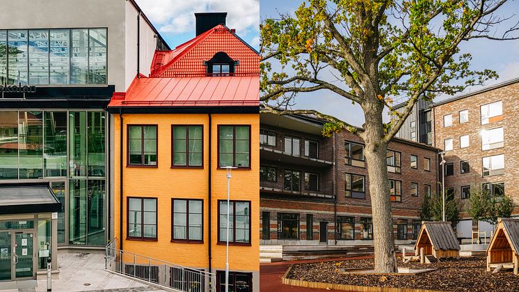 Nominerade till Huddinges byggnadspris: Om- och tillbyggnaden av Tomtbergaskolan och det kombinerade äldreboendet och förskolan i Snättringe.