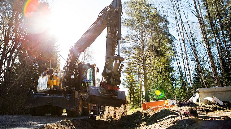 Svevia anlägger för dagvatten på Kartåsens industriområde