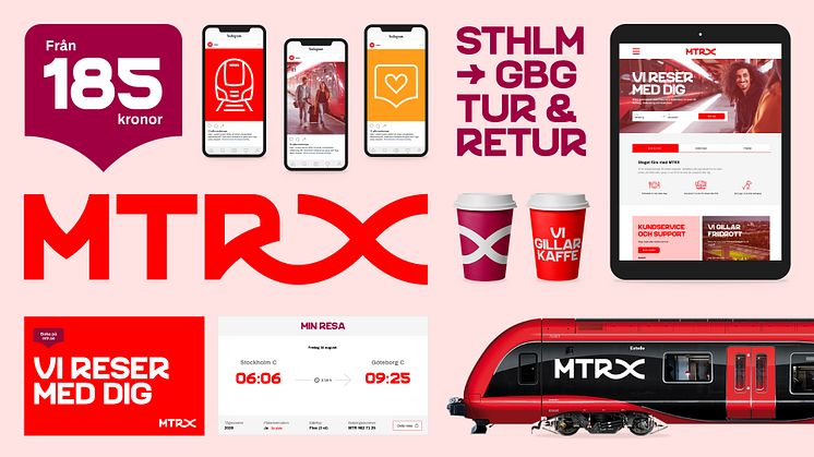 MTRX omfattande rebranding nominerad till Svenska Designpriset. 