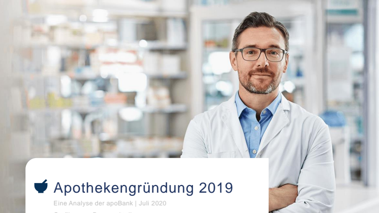 Grafiken zur Pressemitteilung: apoBank-Analyse Apothekengründung 2019