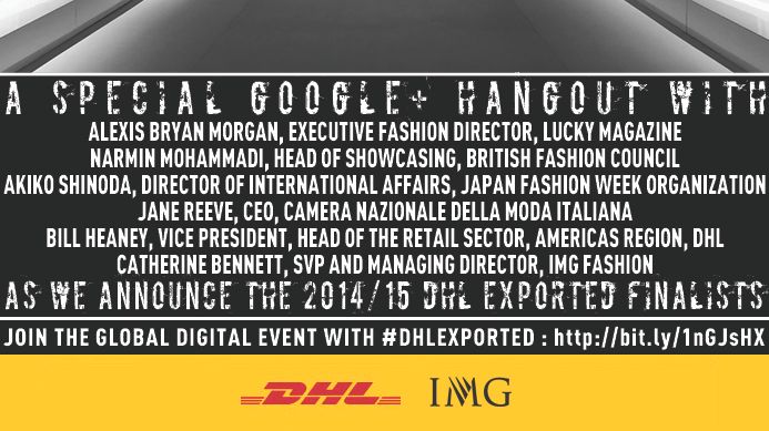 DHL Exported invitation til Google Hangout event