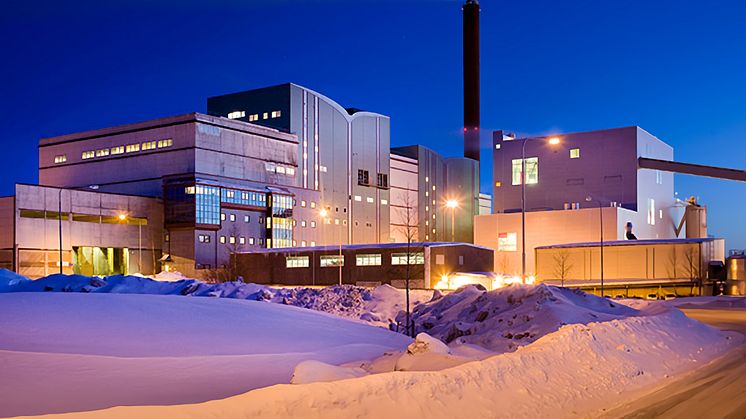 The combined heat and power plant at Umeå Energi, Umeå. Photo: Johan Gunséus