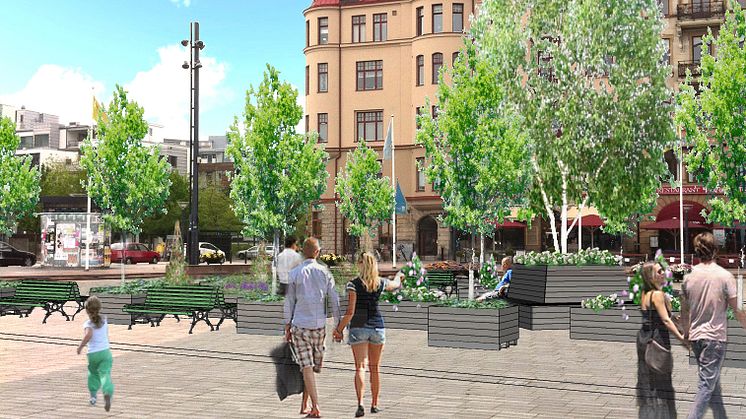 Sundstorget förvandlas till ett smultronställe