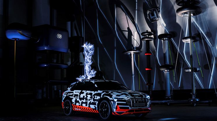 Audi e-tron prototype i Faraday bur (Siemens Schaltwerk Berlin)