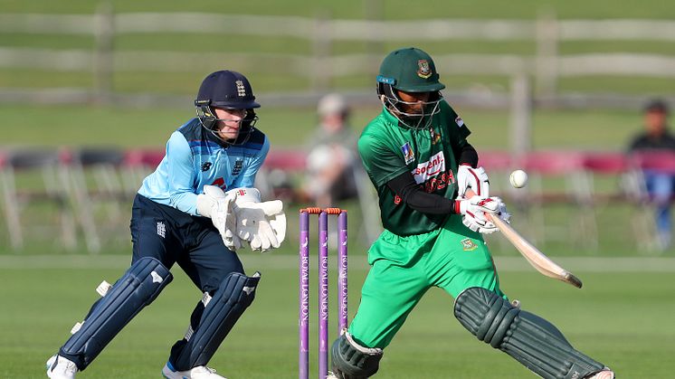 Shahadat Hossain bats for Bangladesh. Photo: Getty Images