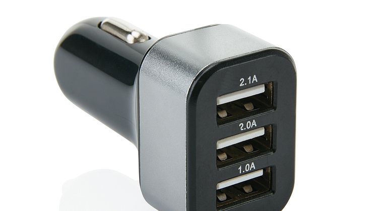 Trippel USB-laddare