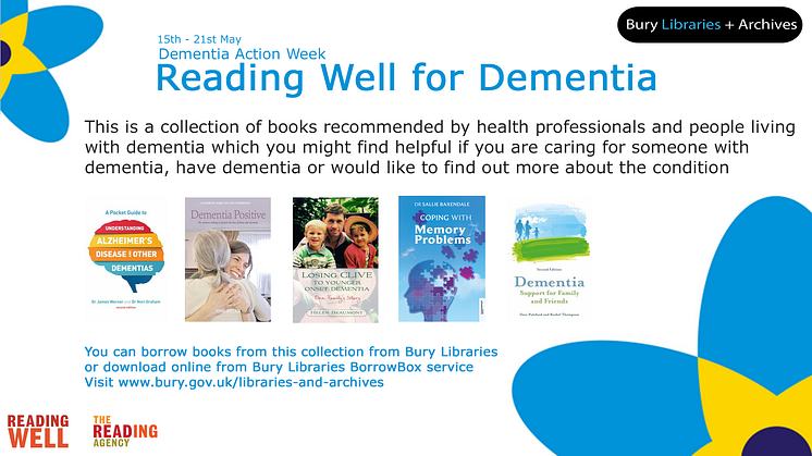 Reading Well for Dementia - Dementia Action Week 15-21 May