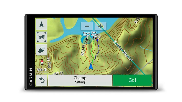 Garmin® DriveTrack 71 – veinavigasjon kombinert med hundesporing