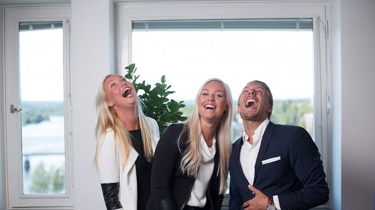 Professionals Nords Ledningsgrupp, f.v. Regionchef Södra Norrland Linnea Lindberg, Regionchef Norra Norrland Moa Markgren, Vd och grundare Mattias Matsson 