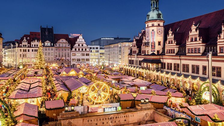 Leipziger Weihnachtsmarkt vor dem Alten Rathaus