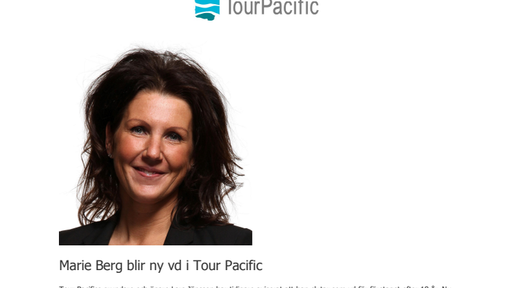 Marie Berg blir ny vd i Tour Pacific