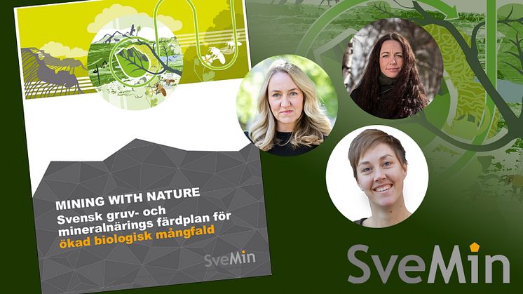 Färdplan Mining with Nature ingår i Svemins hållbarhetssatsning #mineralbidraget och lanseras i samband med Svemins Höstmöte den 17 november. Presentation av Mining with Nature ca kl 14:35.