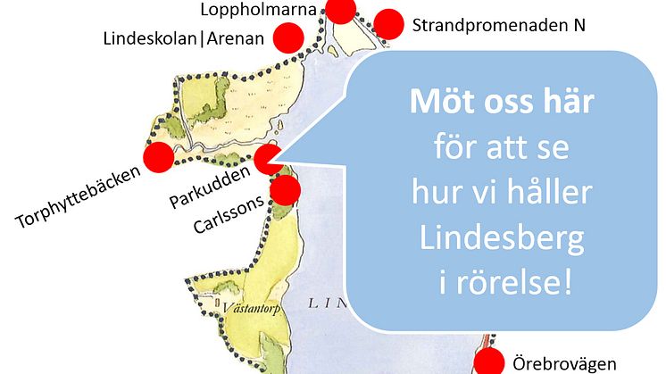Sex dagar kvar till "Vi håller Lindesberg i rörelse" 6 maj