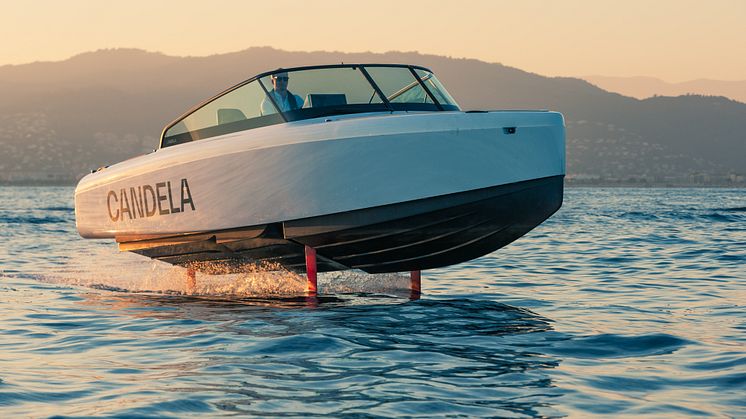 At CES in Las Vegas, Candela will show the production version of Candela C-8, the longest-range electric speedboat.