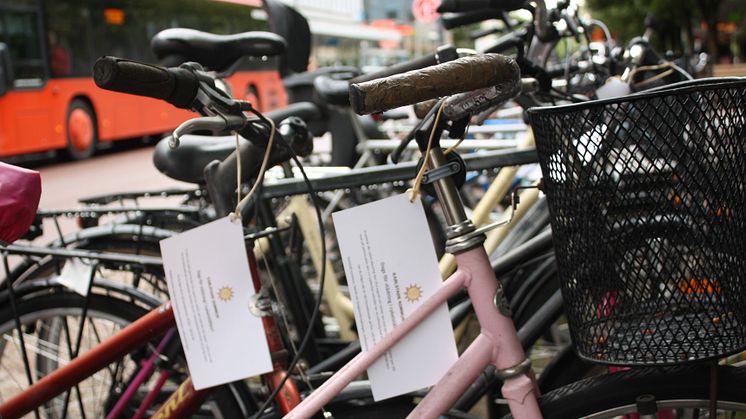Ensamma cyklar i Tingvallastaden lappas under vecka 11.