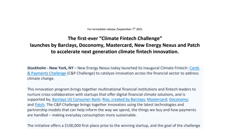 Doconomy Press release Cards & Payments Challenge.pdf