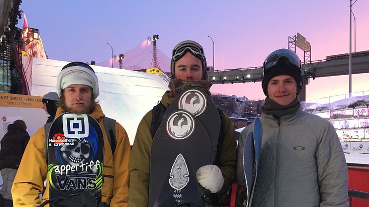 Måns Hedberg, Niklas Mattsson och Sven Thorgren. Bild Jocke Hammar/SSF