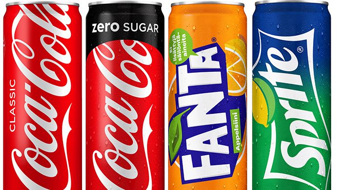 Coca-Cola, Coca-Cola Zero Sugar, Fanta Appelsiini ja Sprite ovat nyt saatavilla myyntipisteiden pienimmissä virvoitusjuomapakkauksissa.  ​Pienempi tölkki sisältää vähemmän sokeria ja siinä on maku kohdallaan. 