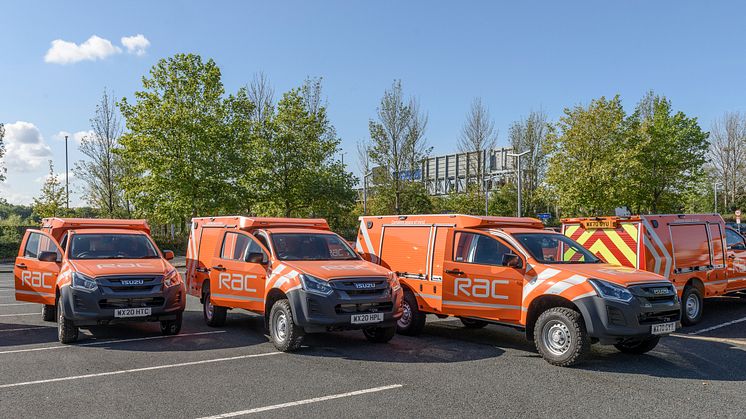 Line of 2020 RAC Heavy Duty patrol vans