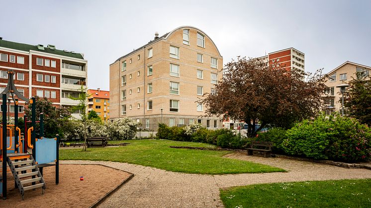 MKB har byggt två nya hus i samma kvarter som de populära Boogievagnarna i centrala Malmö. Foto: Gugge Zelander.