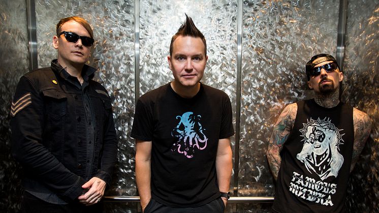 Poppunkbandet Blink-182 klara för Grönan
