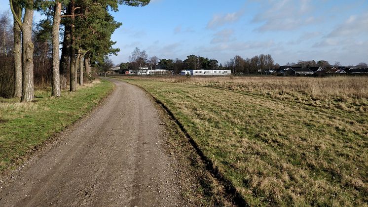 Den planerade cykelvägen mellan Hofterup och Dösjebro är tänkt att ansluta till den befintliga gång- och cykelvägen vid Dösjebroskolan.