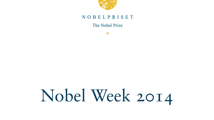 Nobel Week 2014 – Information for media