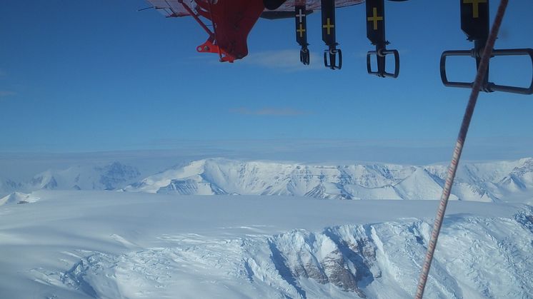 Radar surveys across the Transantarctic Mountains.