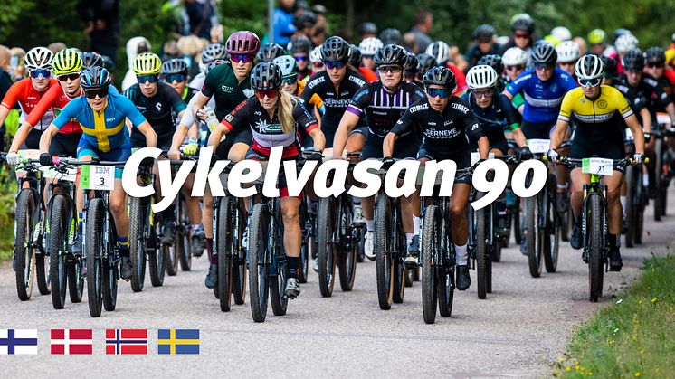 Cykelvasan 90 direktsänds i fyra länder 2024