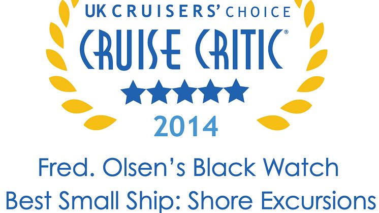 Fred. Olsen Cruise Lines wins top accolades in the  Cruise Critic ‘UK Cruisers’ Choice Awards 2014’