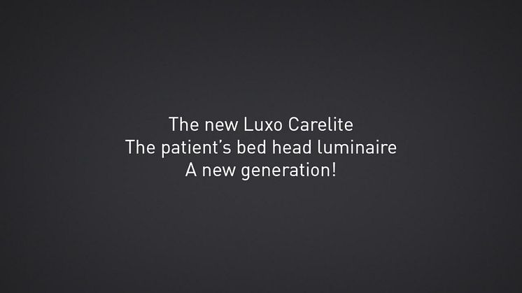 Carelite LED - New generation The Patient's bed head luminaire