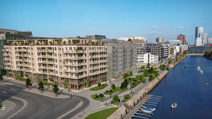Brf Skeppskajen i Malmö är ett av Riksbyggens kommande bostadsprojekt.