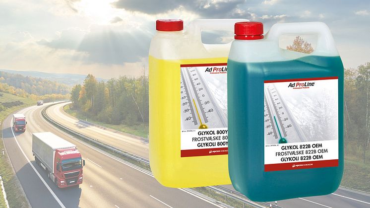  AdProLine® Glykol 800Y och 800B är två högkvalitativa OEM-godkänd longlife glykol. 