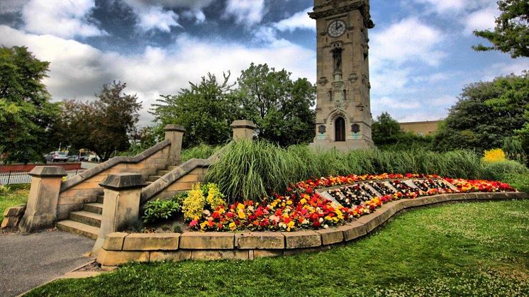 Whitehead clock tower, the front cover of last year’s Bury calendar, taken by Brian Connor.