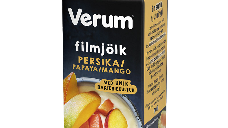 Verum filmjölk persika/papaya/mango