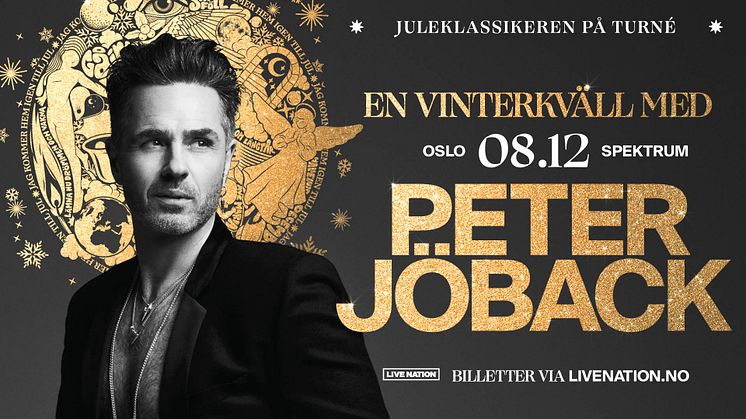 PETER JÖBACK ENDELIG TILBAKE MED EN HELT SPESIELL JULEKONSERT!